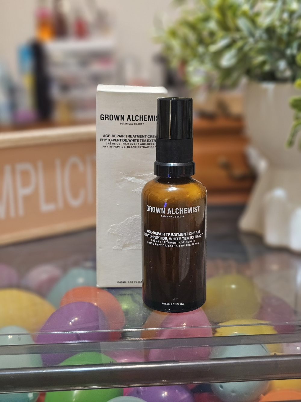 Grown Alchemist Moisturizer in Amber Brown Bottle with Black Cap